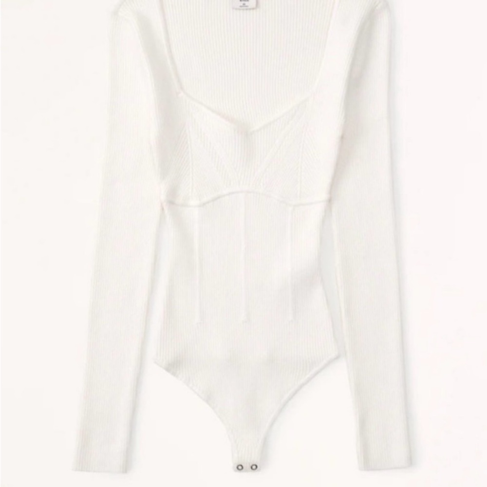 Abercrombie & Fitch Sweatheart Neck Corset Body Suit - Size S